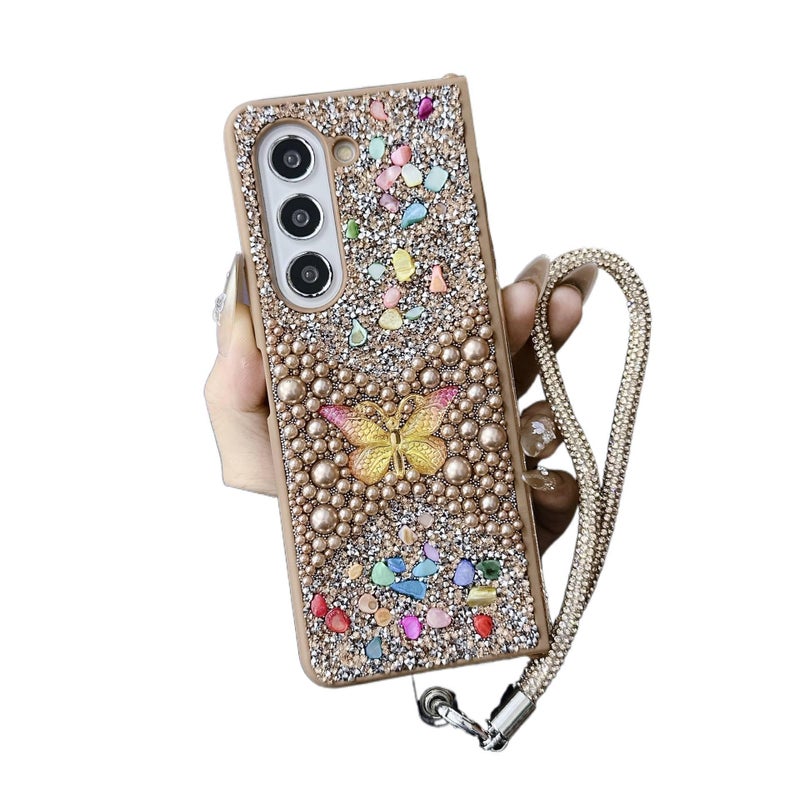 Protective Case | Pink | TPU | Lanyard | Scratch Resistant | Shockproof Cover for Samsung Galaxy Z Fold 7 - Image 4