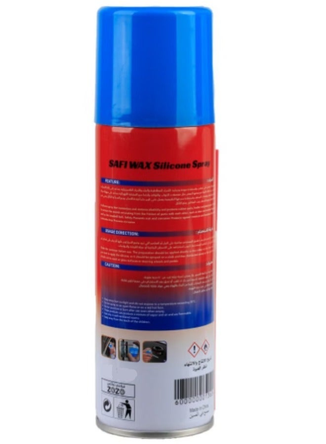 سافي واكس بخاخ تزييت سيليكون Safi Wax 400ML – مزلق احترافي للسيارات – حماية من الرطوبة والصدأ - Image 3