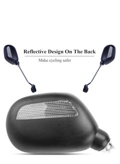 Cuken 2 Pcs Bike Mirror Bicycle Mirror Handlebar Rearview Mirror, 360° Rotating Adjustable Safe Rearview Mirror for Mountain Road Bike Electric Bicycle Electric bikes  - Image 4