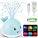 GIGILLI Baby Bath Toys for Kids Ages 13 Easter Basket Stuffers for Baby 1 2 3 Year Boy Girl Whale Bath Toy Sprinkler Light up Bath Toys for Babies 612 Months Toddlers Bathtub Toys Baby Birthday Gifts - Image 3
