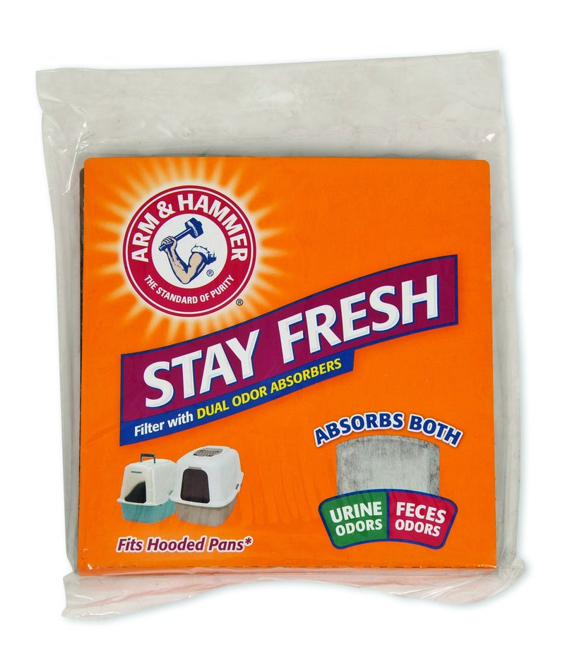 Petmate Arm & Hammer Universal Cat Litter Filter with Dual Odor Absorbers, Fits Hooded Pans, Pack of 1 - Image 1