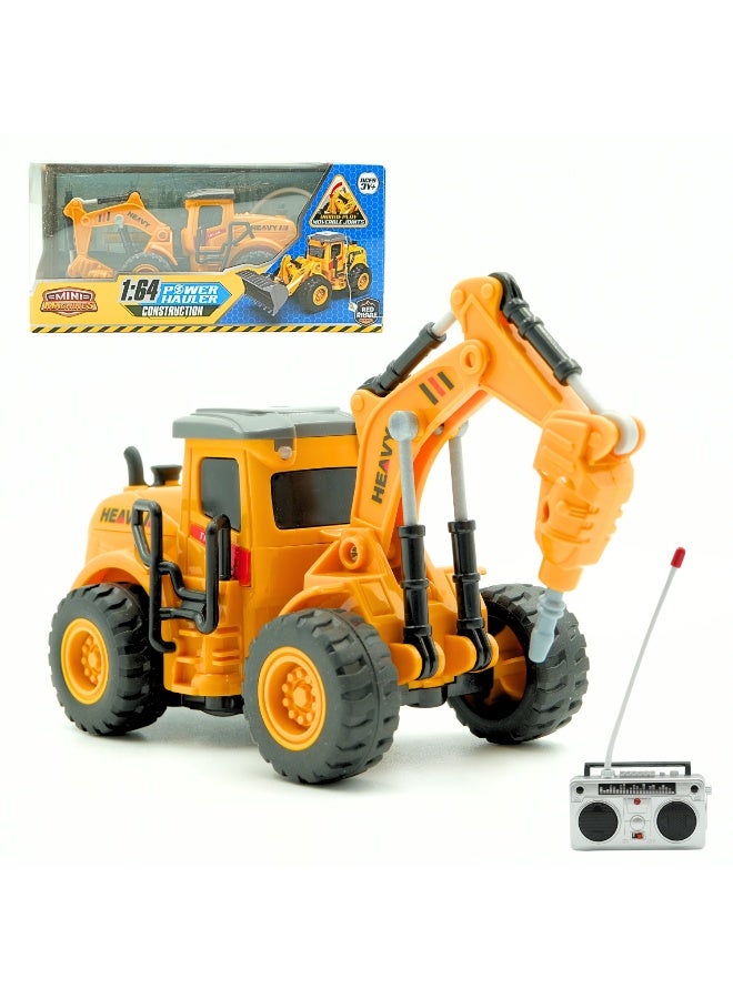 Mini Machines R/C 1.64 هاولر الطاقة مع أجزاء متحركة - حفار مثقاب | مقياس 1:64 | 4 قنوات | العمر 3 سنوات وما فوق - Image 1