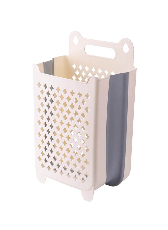 GUDOO Large Wall-Mounted Foldable Laundry Basket – Space-Saving Hanging Storage Organizer - Image 2