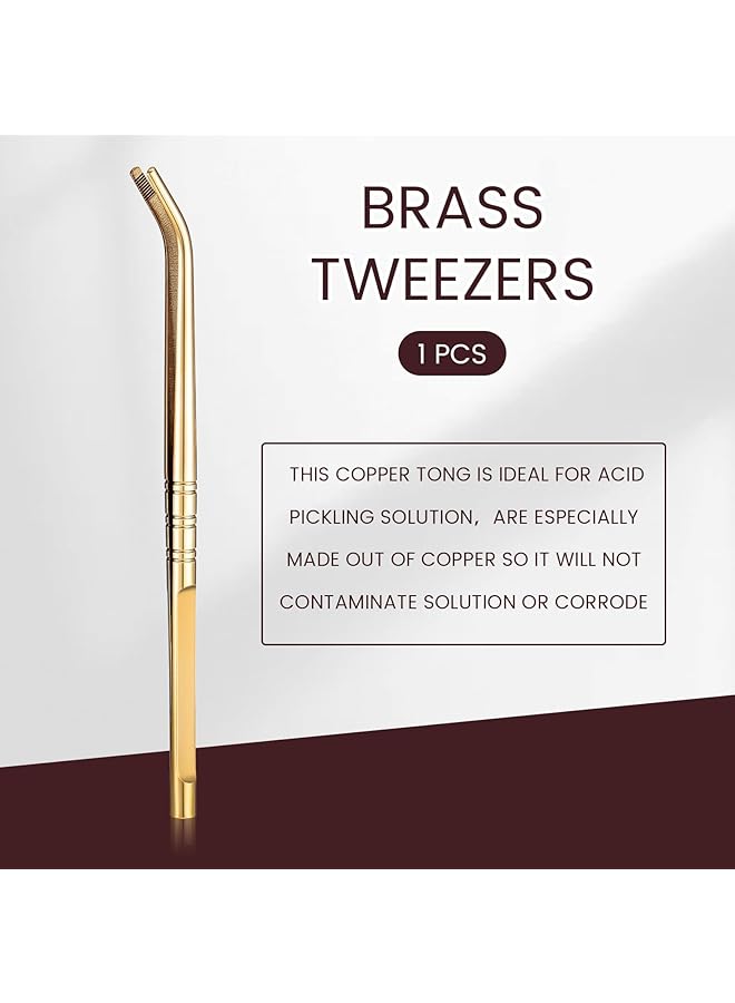 erorex 6 Pcs Jewelry Soldering Kit Include 2 Honeycomb Soldering Block 1 Copper Tongs 3 Soldering Tweezers Ceramic Soldering Boards Solder Plate Jewelers Making Melting Casting Tools Supplies - Image 4