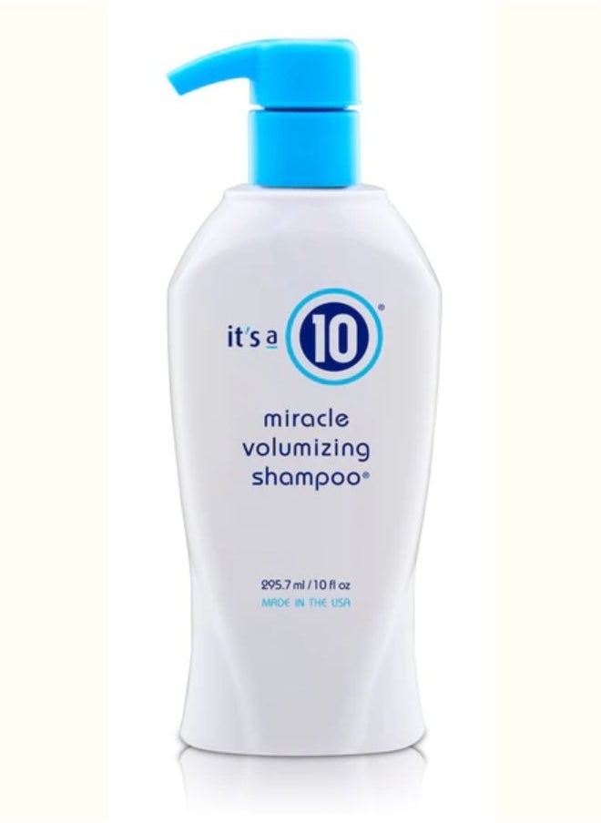 It's a 10 Miracle Volumizing Shampoo, Clarified Hair, Natural Beauty and Volume, Lightweight Formula, Delicate and Fine Hair 295.7 ml, 10 oz  - Image 1