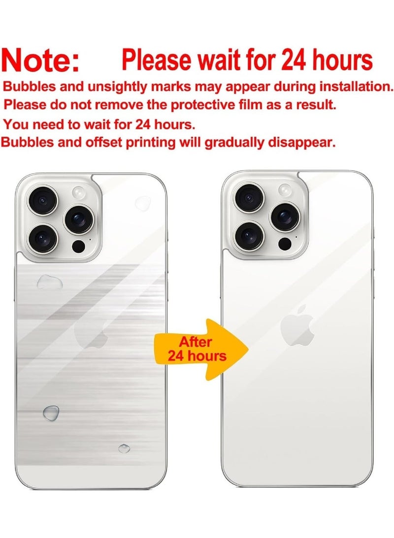 Muzz Matte Back Film for iPhone 17 Air, TPU Hydrogel Screen Protector, 3 Pack - Image 2