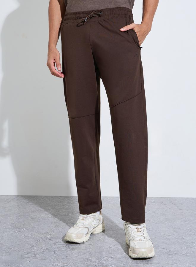 Styli Brown Solid Performance Track Pants - Image 2