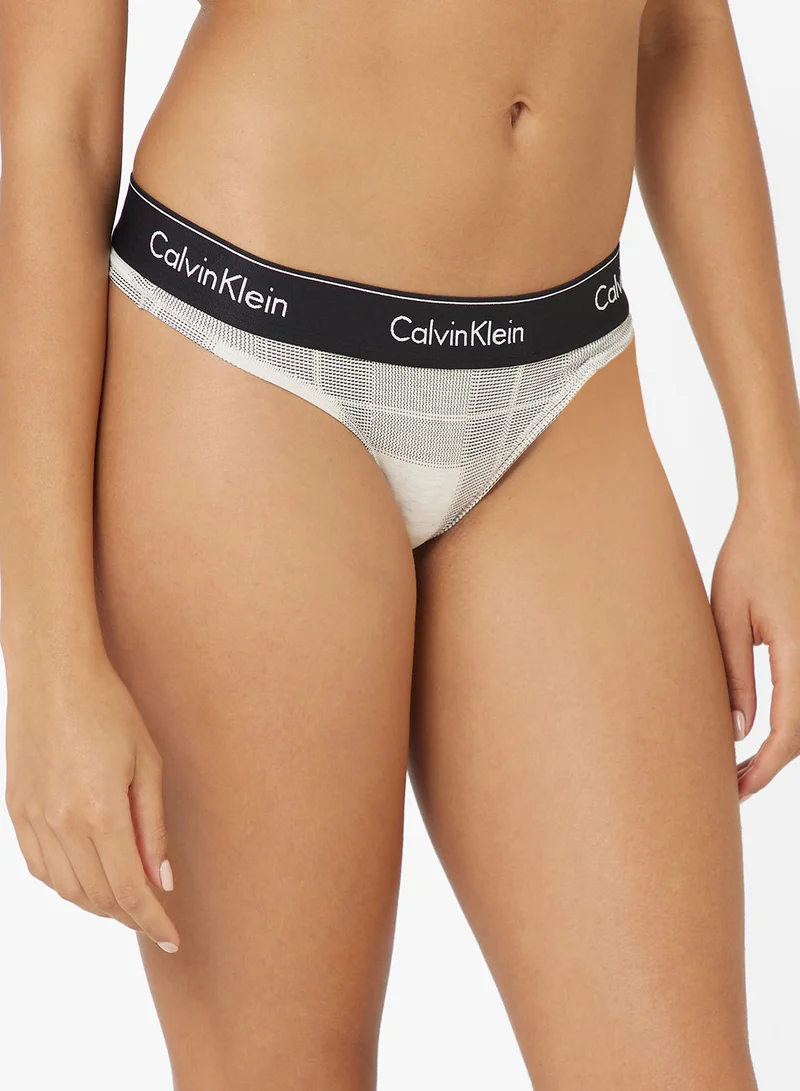 CALVIN KLEIN Contrast Waistband Thongs