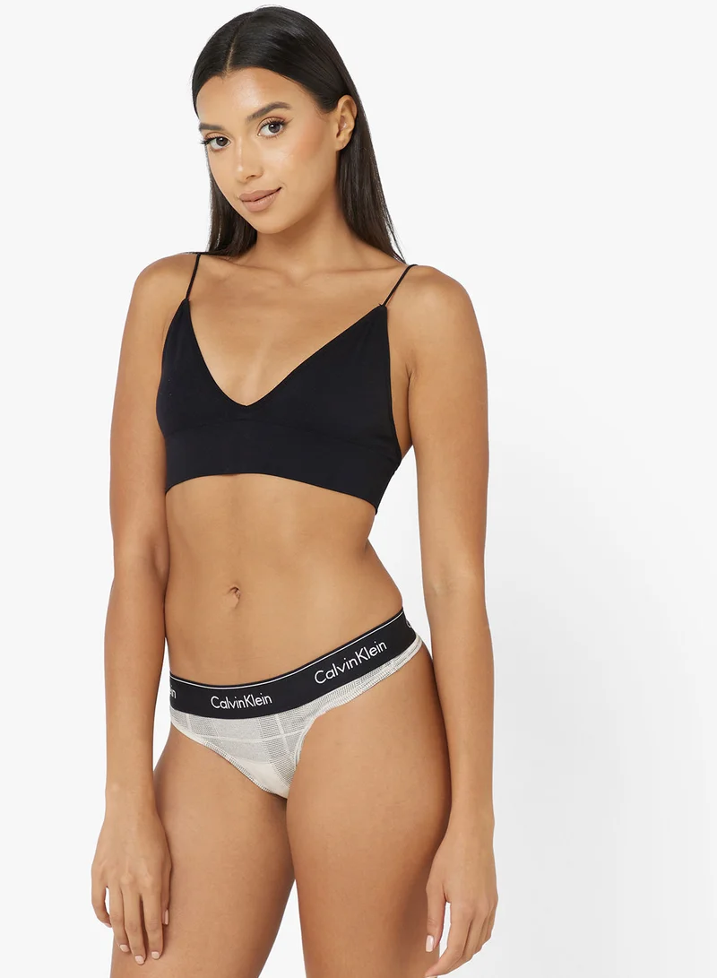 CALVIN KLEIN Contrast Waistband Thongs