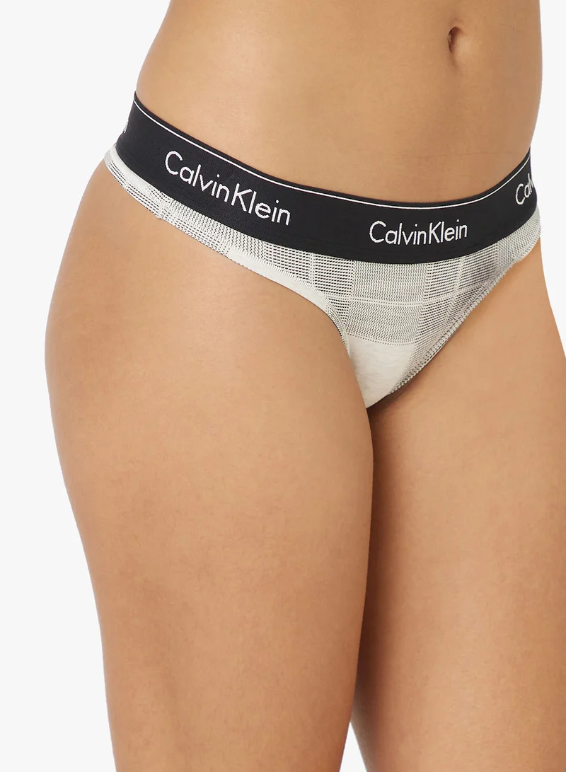 CALVIN KLEIN Contrast Waistband Thongs