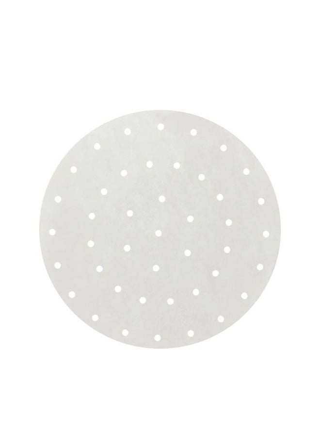 Round Double-sided Silicone Oil Paper Steamed Buns Special Non-stick Pad Paper Baking Disposable Steamer Paper-Color:200 White Sheets-Specifications:6inch (15cm) - Image 5