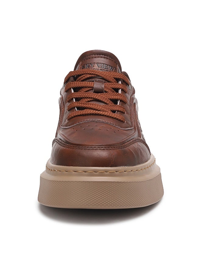 SKY VIEW Men's Fashion Shoes Ultrafine Fiber Vamp Casual Shoes For Men Non Slip Lace Up Chunky Sneakers Cushioned And Lightweight Low Top Walking Shoes - Image 4