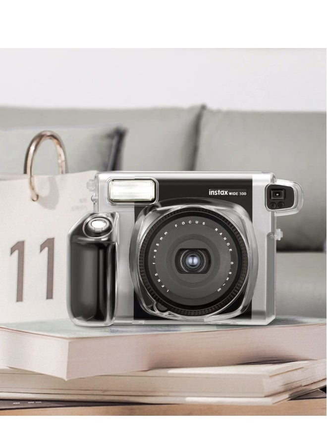 Ransparent Case, Crystal Hard Cover with Precise Cutout, Protective Case Clear Compatible with Fujifilm Instax Wide 300 Instant Film Camera