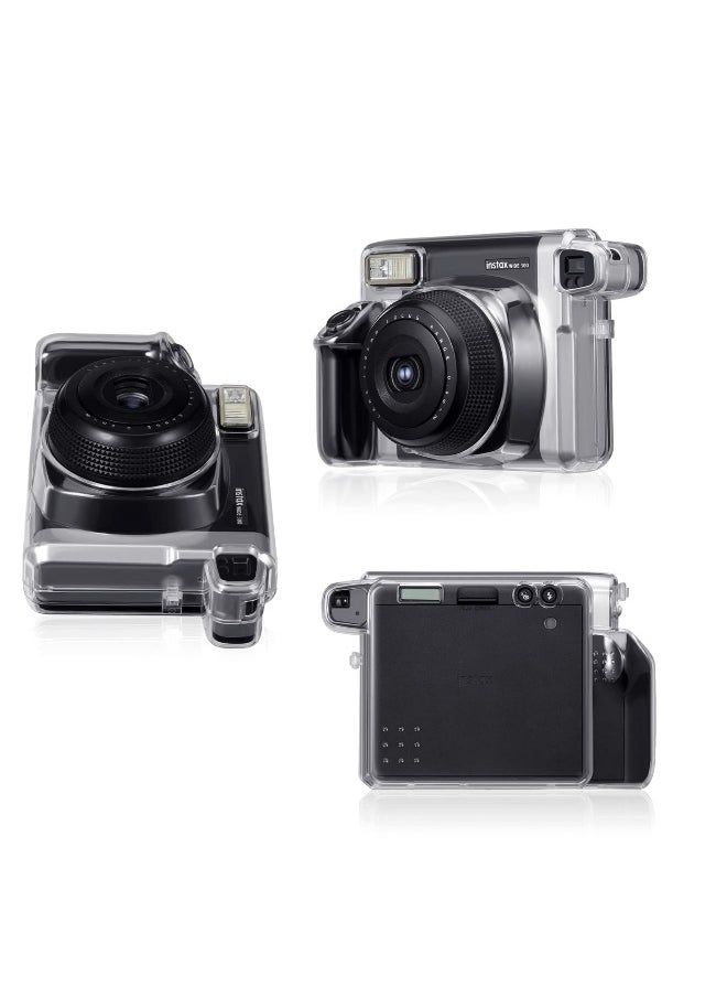Ransparent Case, Crystal Hard Cover with Precise Cutout, Protective Case Clear Compatible with Fujifilm Instax Wide 300 Instant Film Camera