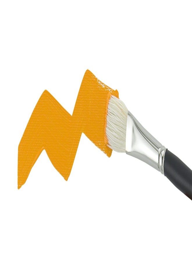 Creative Mark Pro Stroke Premium White Chungking Hog Bristle Artist Paint Brush - Flat # 8 - Natural Bristle Brush w/Great Control Suitable for Oils, Watercolors, Acrylics, Alkyds, Caseins - Image 3