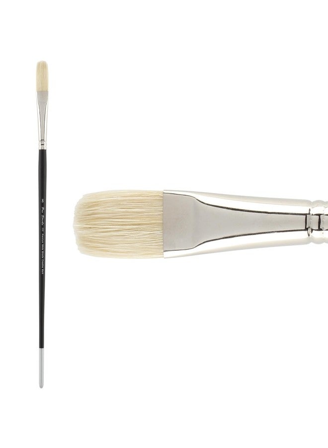 Creative Mark Pro Stroke Premium White Chungking Hog Bristle Artist Paint Brush - Flat # 8 - Natural Bristle Brush w/Great Control Suitable for Oils, Watercolors, Acrylics, Alkyds, Caseins - Image 2