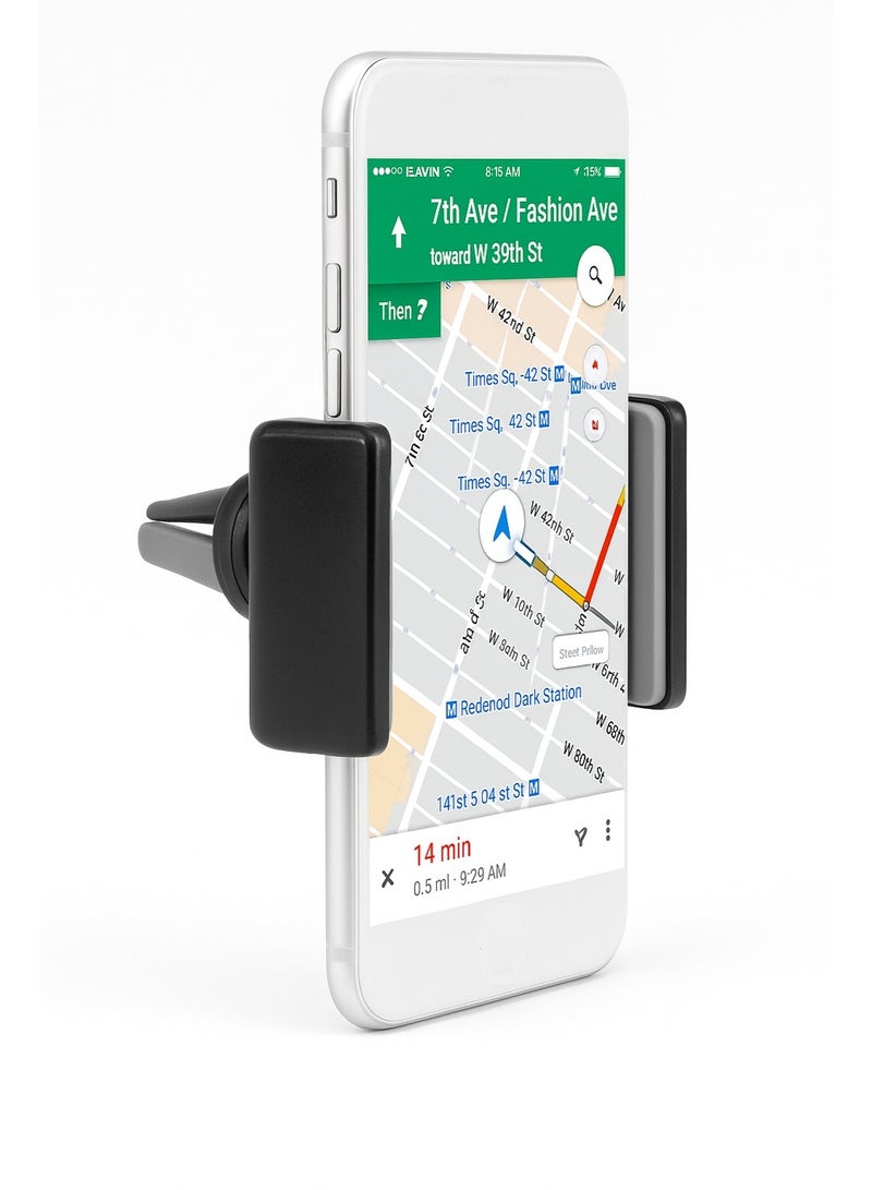 أي هوم حامل موبايل  I HOMEلسيارة بتثبيت على مخرج الهواء بآلية إغلاق أوتوماتيكية ودوران 180° وتوافق شامل مع الهواتف - Image 2