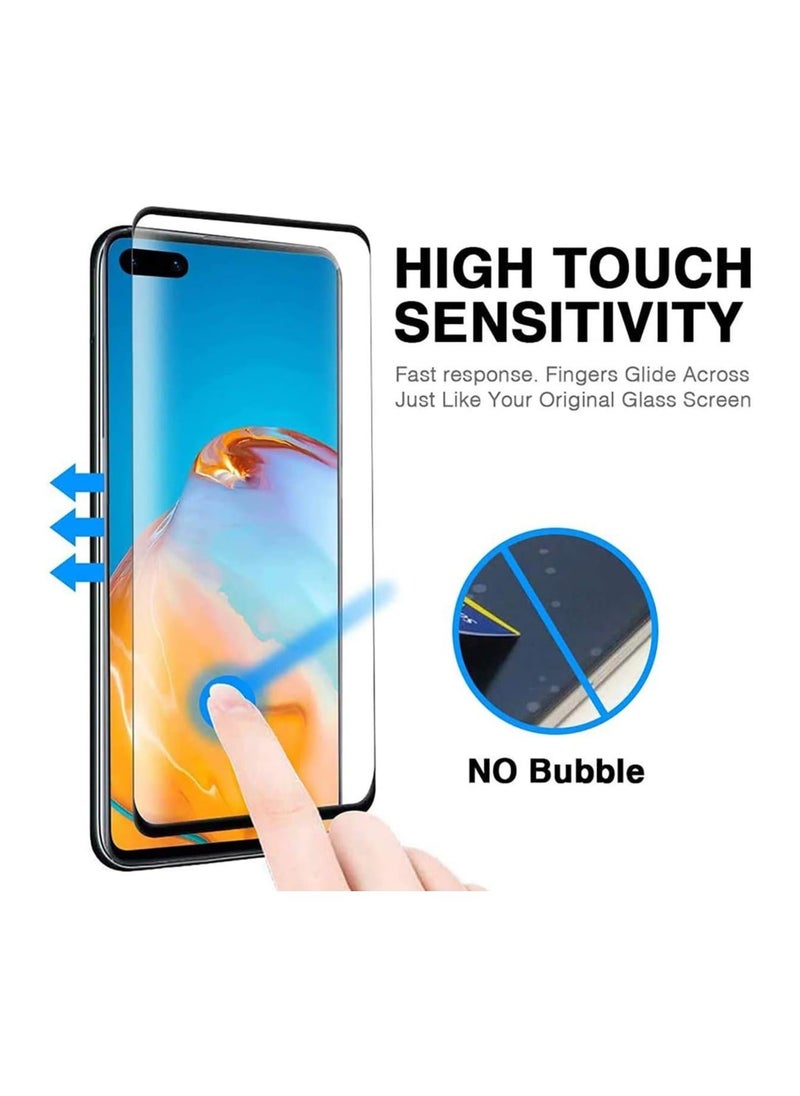 HuHa - Huawei P 30 PRO UV Tempered Glass Screen Protector HD Full Coverage 3D Premium with 9H Hardness, Edge to Edge Protection [Scratch Resist] [Anti-Fingerprint] - Image 1