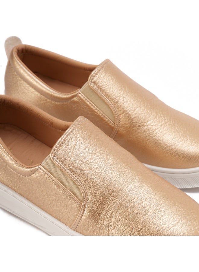 زيلدا حذاء زيلدا 027 نسائي ذهبي اللون برباط - Image 2