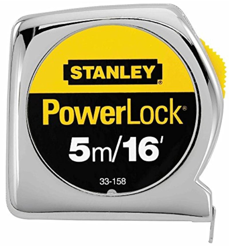 Stanley 2 Pack Stanley 33-158 5m/16 ft x 3/4 in PowerLock Tape Measure - Metric / Standard Graduations 