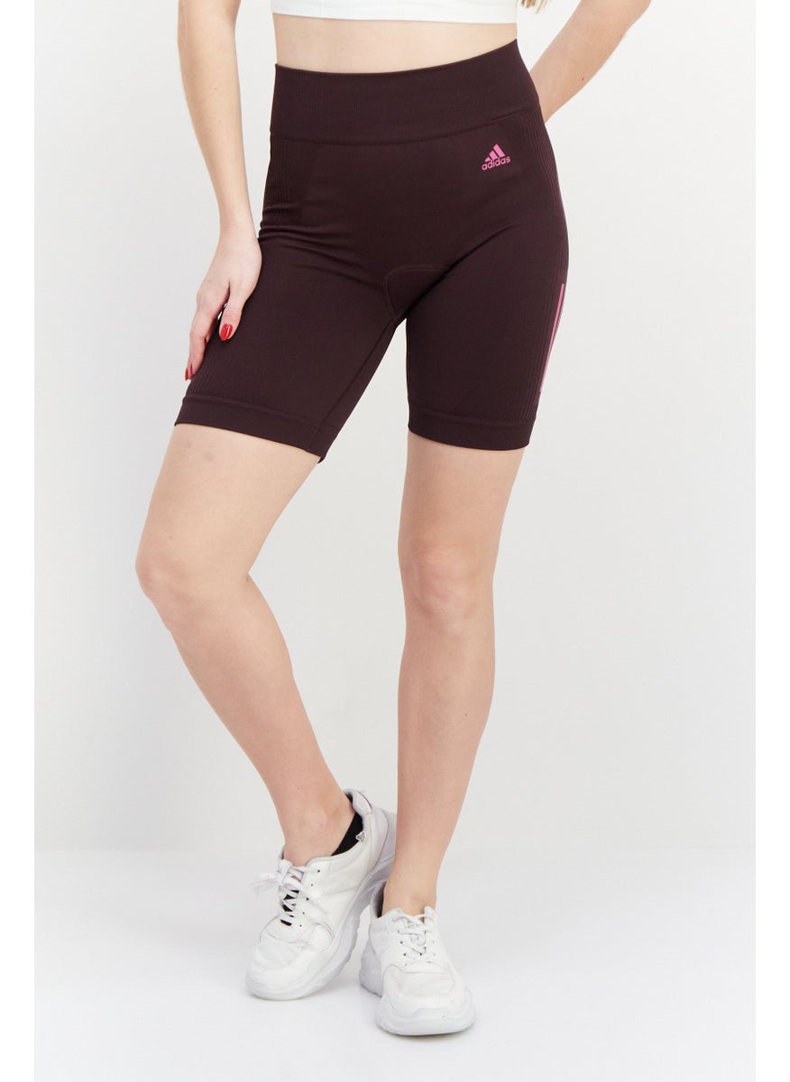 Adidas Women Sportswear Fit Cycling Short, Dark Purple  - Image 1