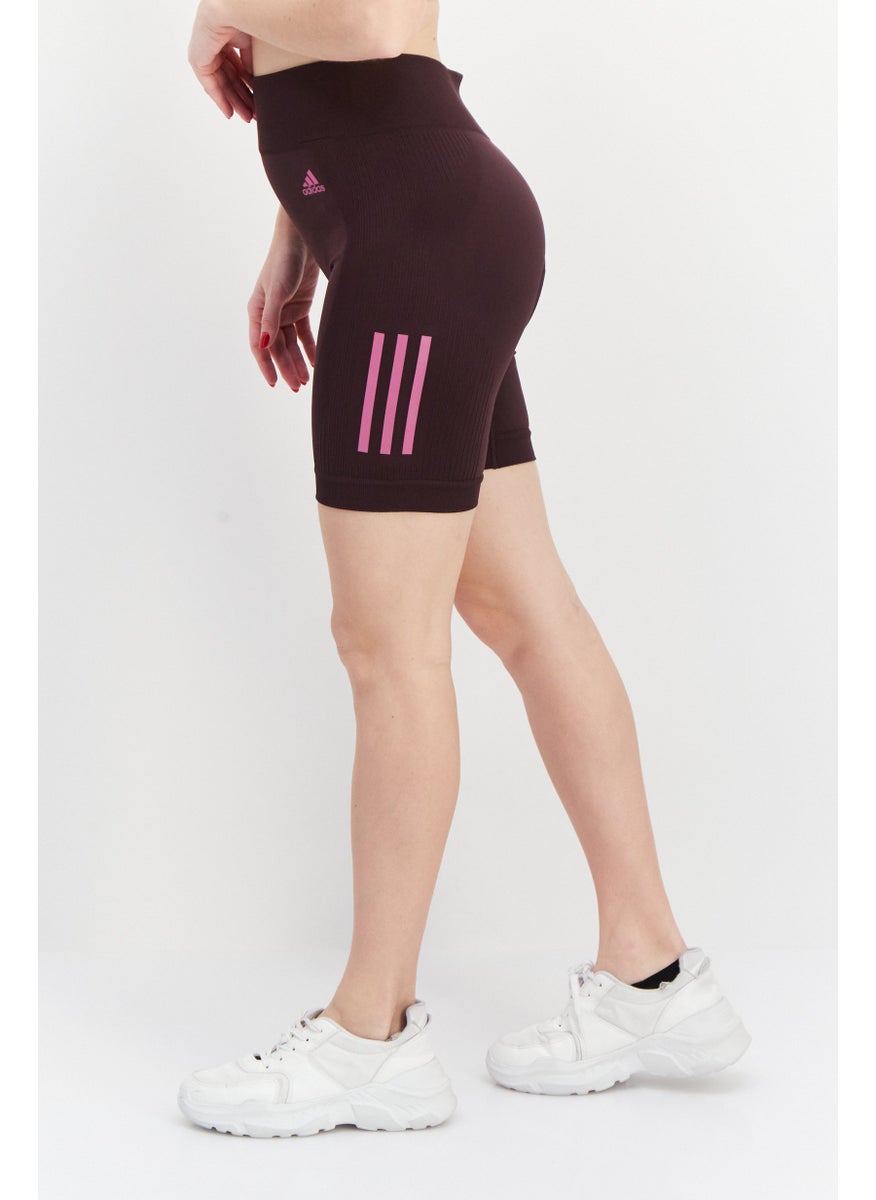 Adidas Women Sportswear Fit Cycling Short, Dark Purple  - Image 3