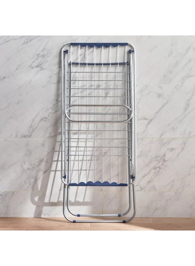 HENLEE Clothes Dryer Stand + 20 clips laundry rack Clothes Drying Stand clothes dryer stand with Adjustable Folding Wing cloth dryer and Clips Clothes Hanger Stand Drying Rack clothes rack, Clothes Rack for Drying Clothing, Cloth Drying Stand - Image 5
