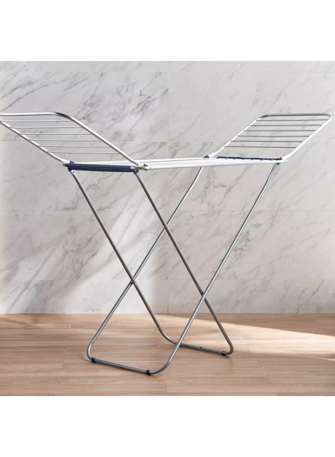 HENLEE Clothes Dryer Stand + 20 clips laundry rack Clothes Drying Stand clothes dryer stand with Adjustable Folding Wing cloth dryer and Clips Clothes Hanger Stand Drying Rack clothes rack, Clothes Rack for Drying Clothing, Cloth Drying Stand - Image 3