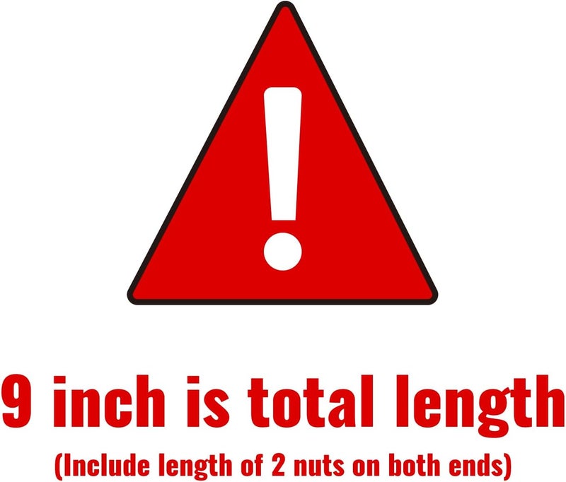 SUNGATOR 9'' Toilet Water Supply Line, 7/8" Ballcock x 3/8" Compression Toilet Hose Connector, 9 Inch Braided Stainless Steel Water Supply Line with 1 Wrench and Sealing Tape (1 Pack) - Image 2