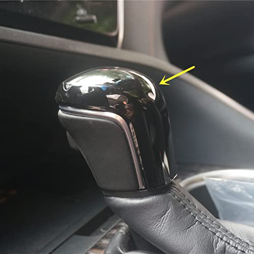 ZiWen ZiWwen Gloss Black Gear Shift Knob Cover Trim for Toyota Camry 2018-2025 Avalon Corolla 2020-2025 (Gloss Black) - Image 1