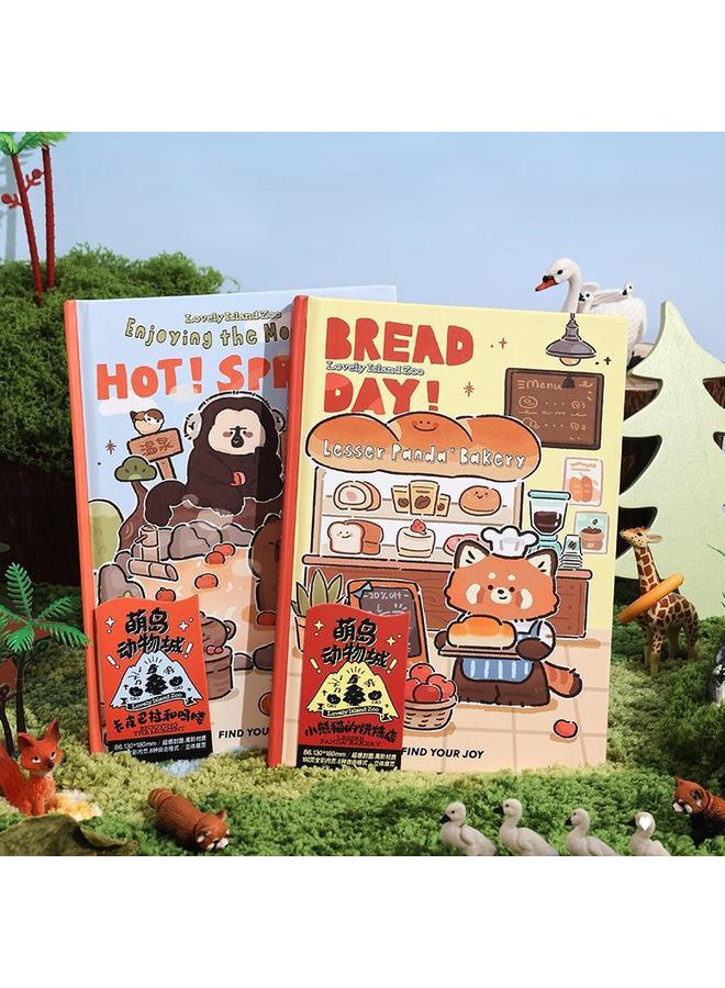 Bluejw Cartoon B6 Hand Account Hardcover Student Notes Notepad Suit High Color Value Color Page Diary Cute Hand Account - Image 4