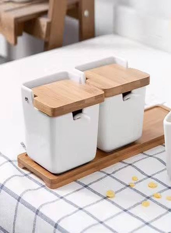 TUPERMAR Spice Jars, Spice Containers with Lid, Spice Box Set, Japanese Household Ceramic Spice Bottle, Can Spice Jar - Image 5