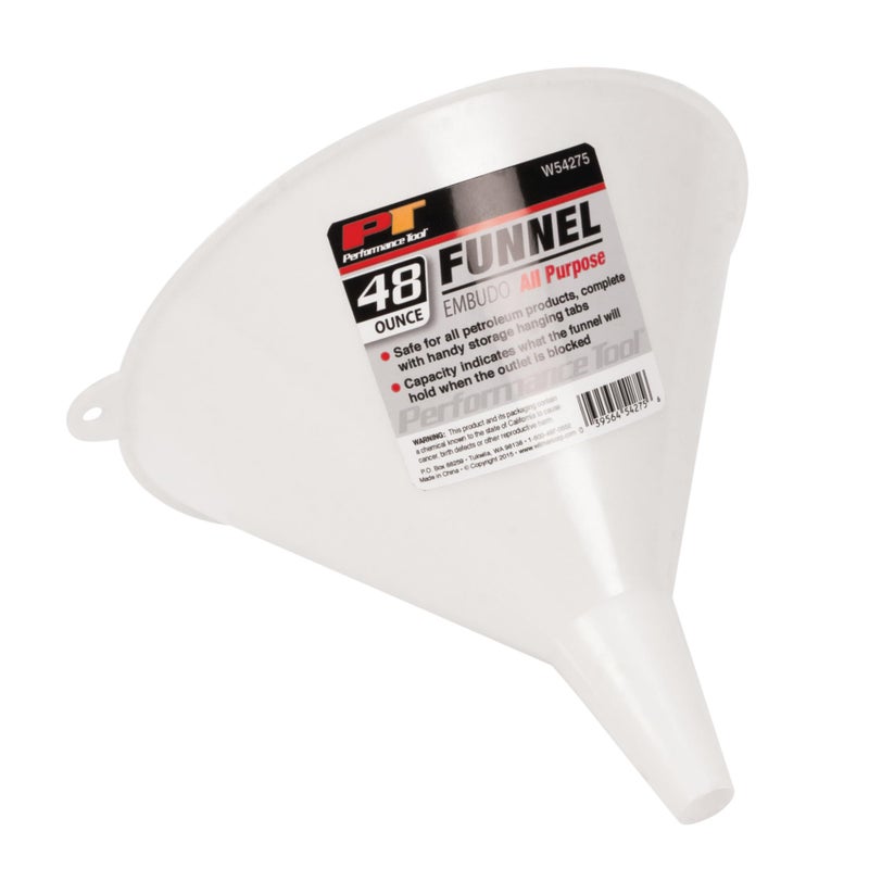 Performance Tool W54275 Plastic Funnel, 48 oz - Image 3