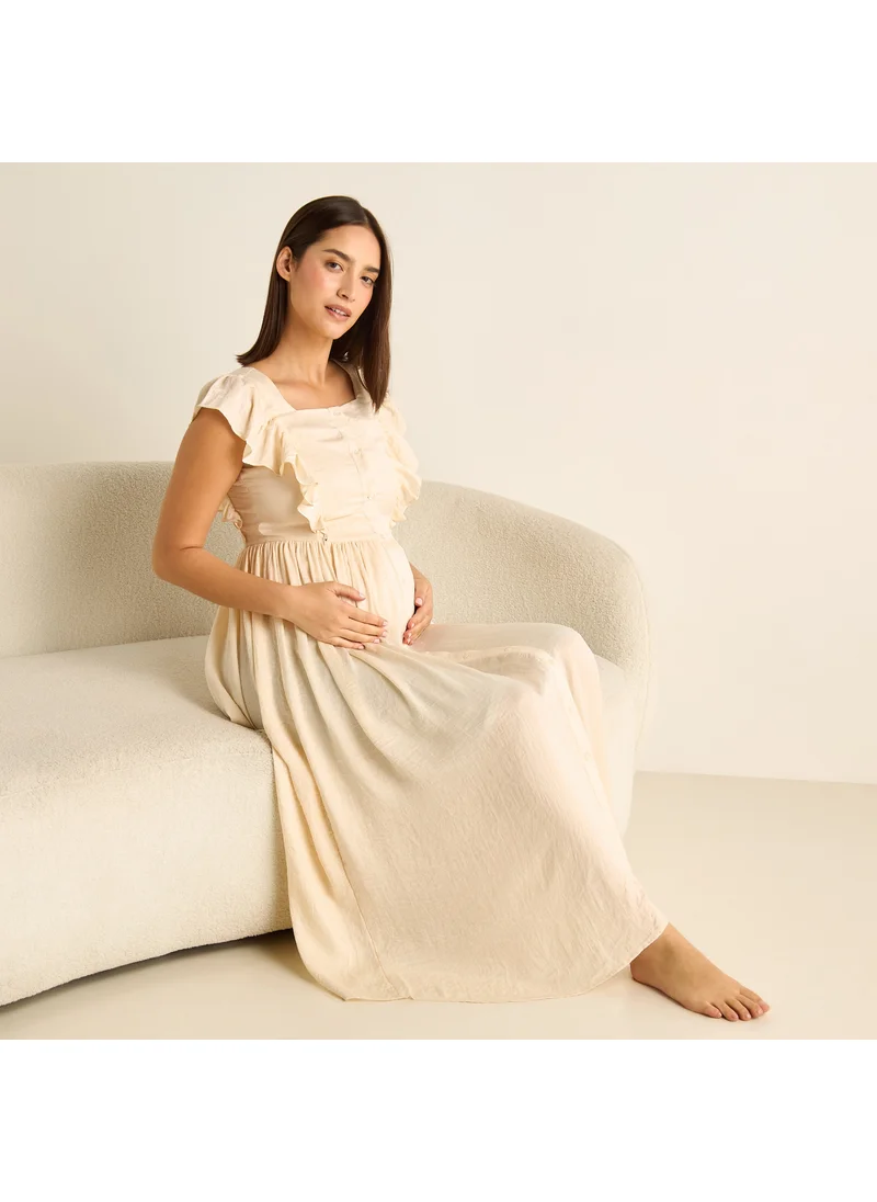 FAV Ruffle Detail Maternity Night Dress