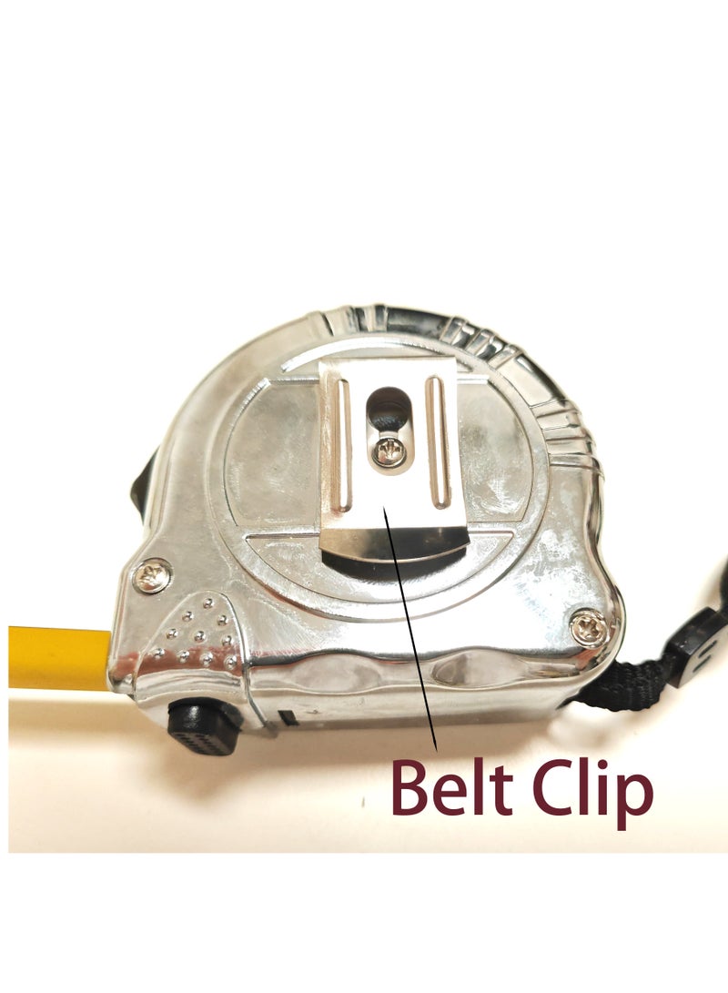SUNRISE Tape Measure 7.5m Chrome-Plated ABS, Heavy Duty, Multi-Purpose Measuring Tape with Clear Fraction Markings, Non-Slip Grip, Auto Lock Manual Override for Construction, Engineering - Image 3