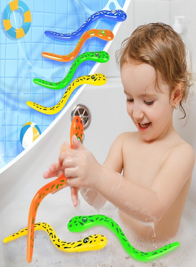 Adecortalk 8 Pcs Dive Pool Toys for Kids, Summer Unterwater Snake Toys Fun Pool Games for Toddlers Boys Girls Teens Swim Party Favors - Image 3