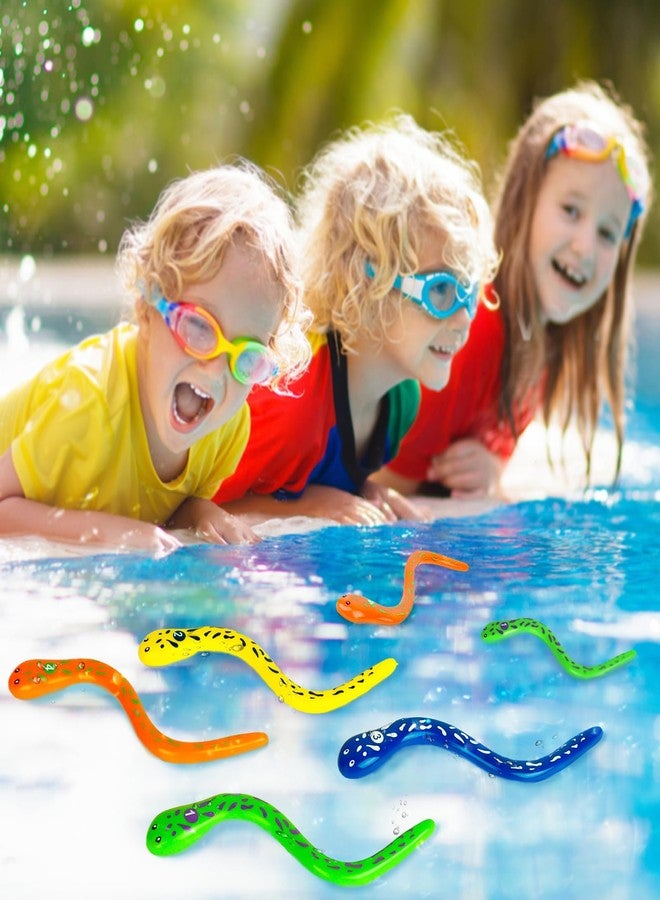 Adecortalk 8 Pcs Dive Pool Toys for Kids, Summer Unterwater Snake Toys Fun Pool Games for Toddlers Boys Girls Teens Swim Party Favors - Image 4