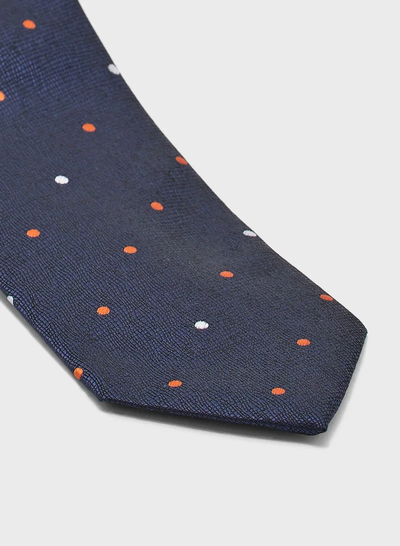Robert Wood Formal Tie and Pocket Square Set