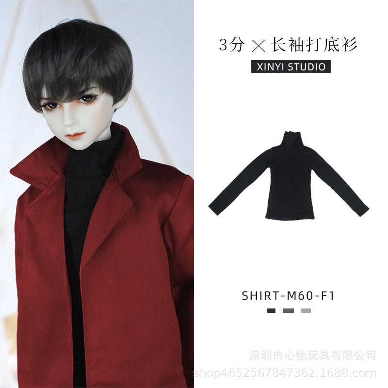 Handmade 3-Point Bjd60Cm Mjd Sd Clothes For Boys 1\3 Dolls Shirt Pants Inner Clothing Suit - Image 4