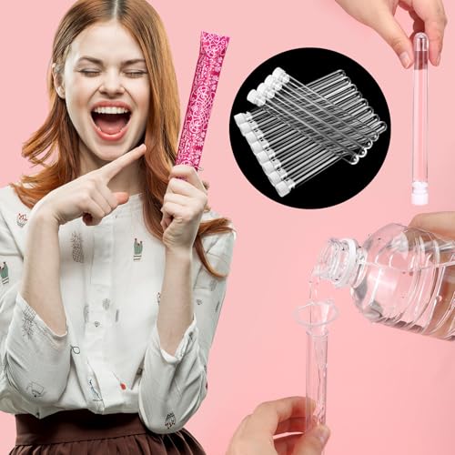 Copkim 38 Pcs Tampon Flask Set Included Tube Flasks Containers for Women Tampon Reusable Wrappers Funnels(Stylish Style) - Image 2