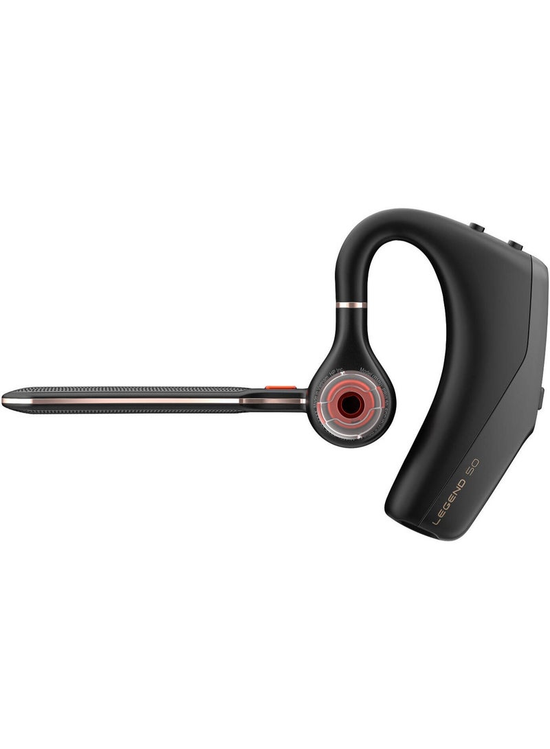 Poly Voyager Legend 50-M UC Mono Bluetooth Headset, 4-Mic Array, NoiseBlockAI & WindSmart Noise Cancellation, 3 Ear Tips, Charging Case, BT700 Adapter & USB-C Included, Wireless for PC & Mobile, Up to 10-Hour Talk Time, All-Day Comfort | AJ8V4AA - Image 5
