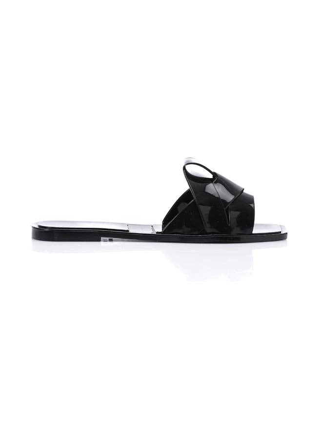 DejaVu Open Teo Cap Plastic Black Slipper  - Image 1
