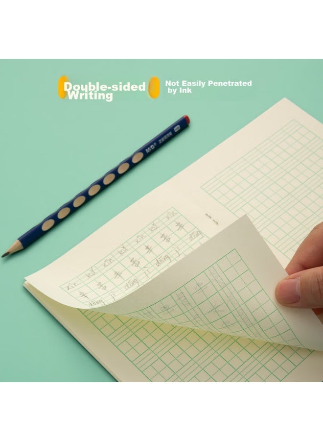 ام اند جي M&g Stationery Character Writing Book، 36k دفتر الصيني بينيين الشبكي، 7 صفوف 8 أعمدة 56 شبكة، كتاب العمل للغة الصينية للصف الأول، كتاب المدرسة الابتدائية ورياض الأطفال الكرتوني، 10 كتب K36161 - Image 4