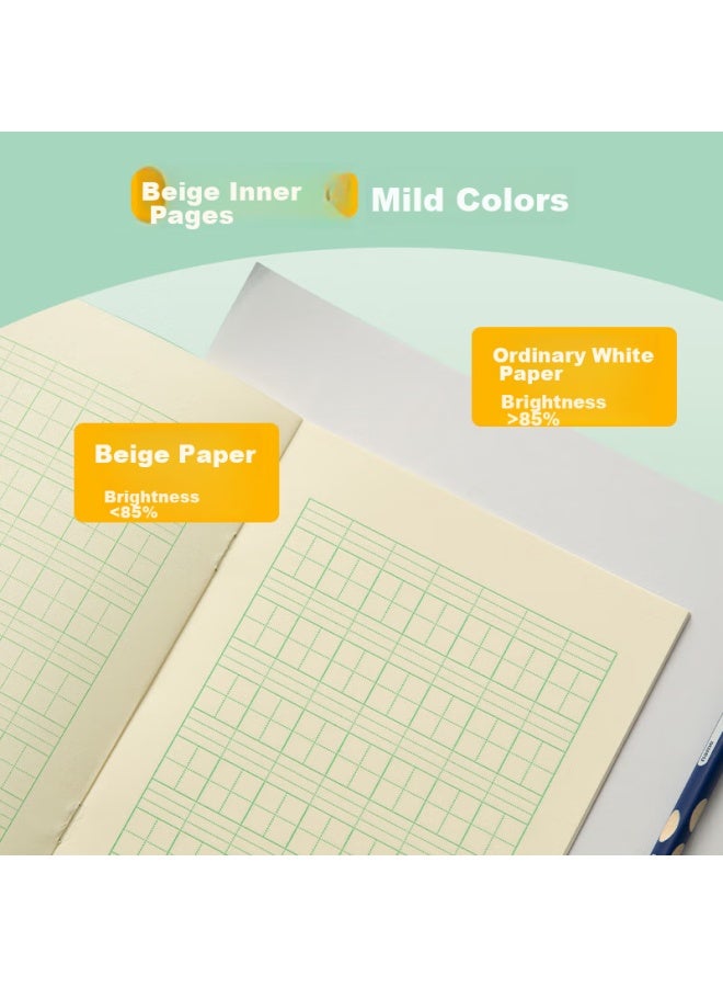 ام اند جي M&g Stationery Character Writing Book، 36k دفتر الصيني بينيين الشبكي، 7 صفوف 8 أعمدة 56 شبكة، كتاب العمل للغة الصينية للصف الأول، كتاب المدرسة الابتدائية ورياض الأطفال الكرتوني، 10 كتب K36161 - Image 2