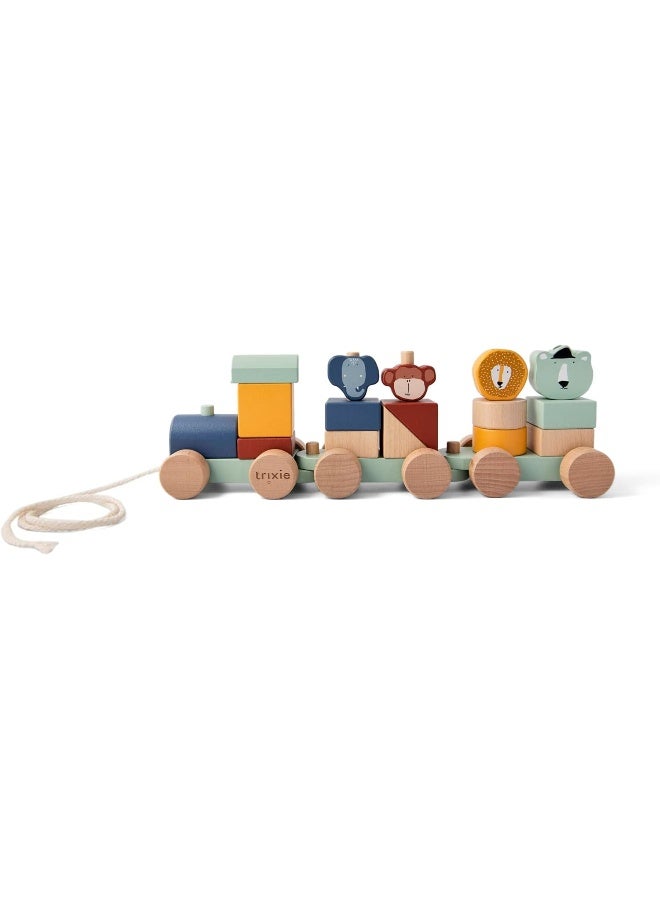Trixie Baby Wooden Animals Train Toy - Image 1