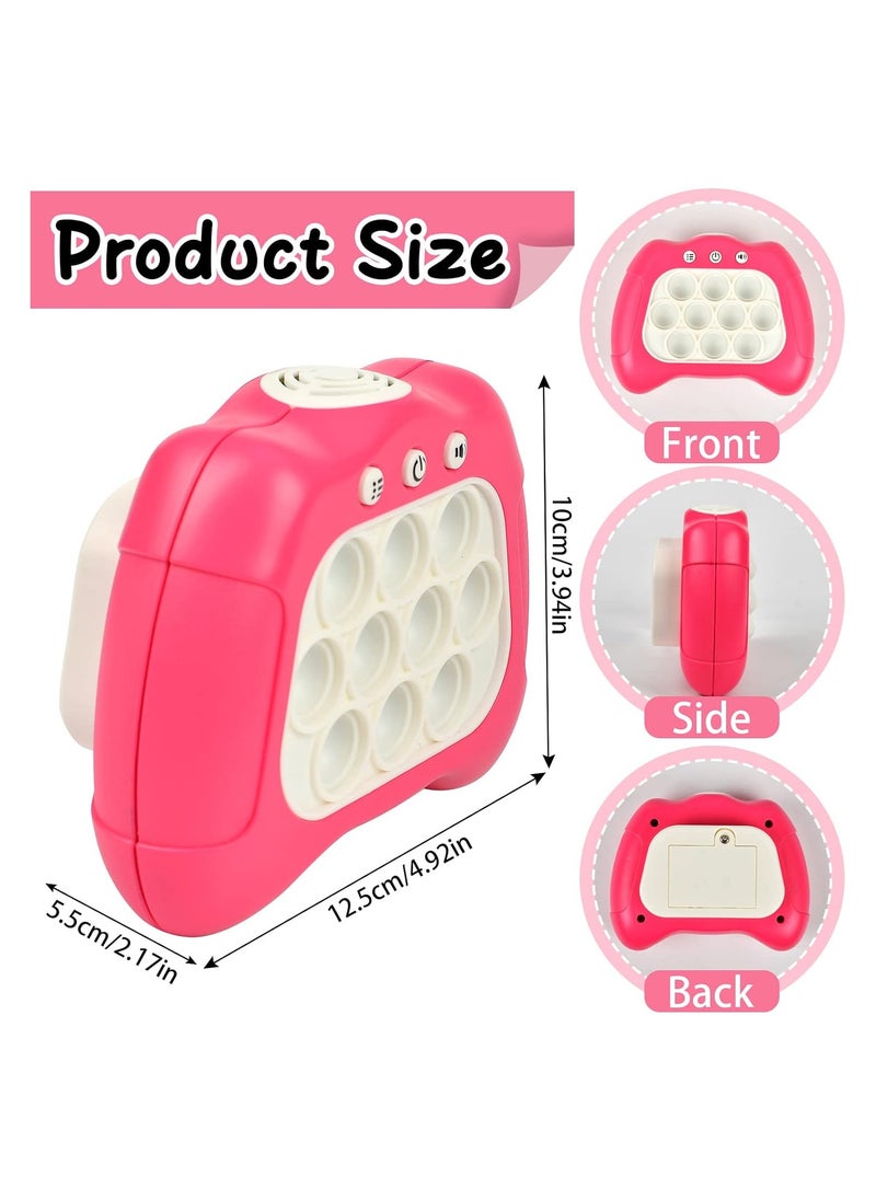 RATSAW - Pop Game Sensory Fidget Toys For Kids Quick Push Electronic Light Up Games Decompression Breakthrough Puzzle Game Machine Pink - Image 1