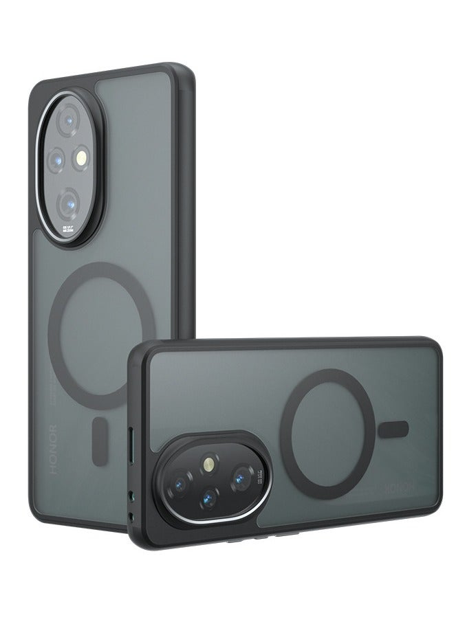General Case for Honor 400 Pro 5G, Magnetic Mobile Phone Case, Supports Car Mount and Wireless Charging, Anti-Fingerprint Matte Case  - Image 1