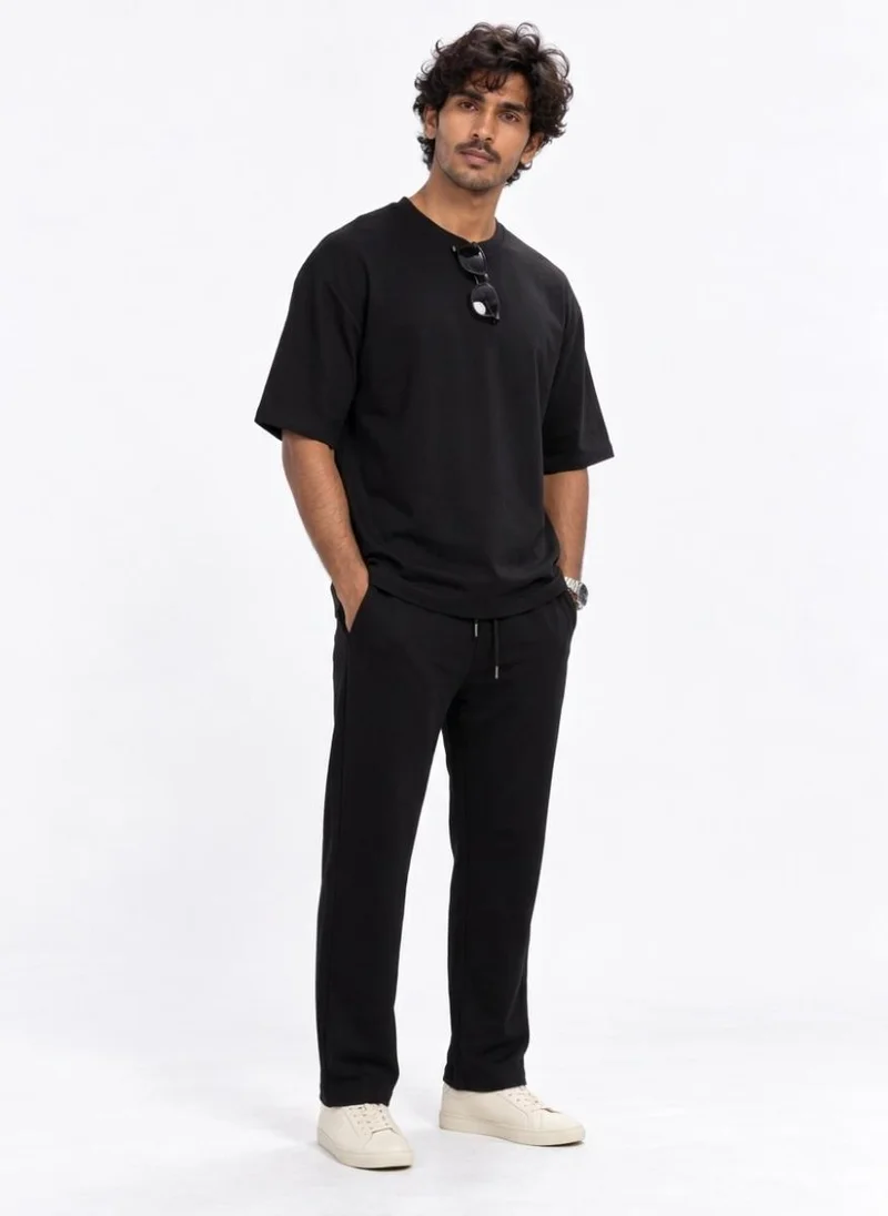 Abitos Black & White Daily Double Heavyweight Oversized Tshirts 2 Pack for Men | Best Price UAE