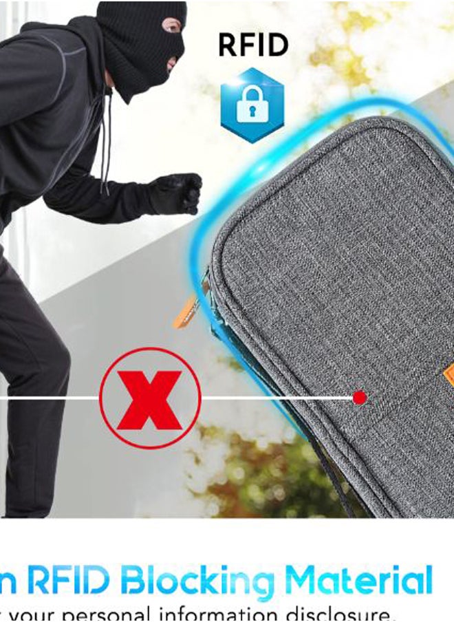 Generic Durable Travel Document Holder Black  - Image 2