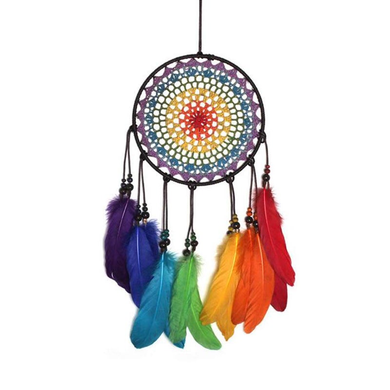 Malicosmile Dream Catchers for Kids Colorful Rainbow Dream Catcher Decorations for Kids Bedroom Dreamcatcher